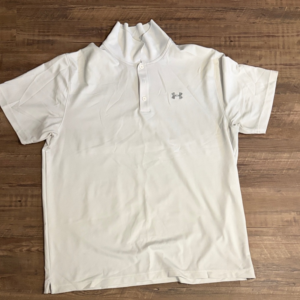Under Armour Men's Classic White Polo
